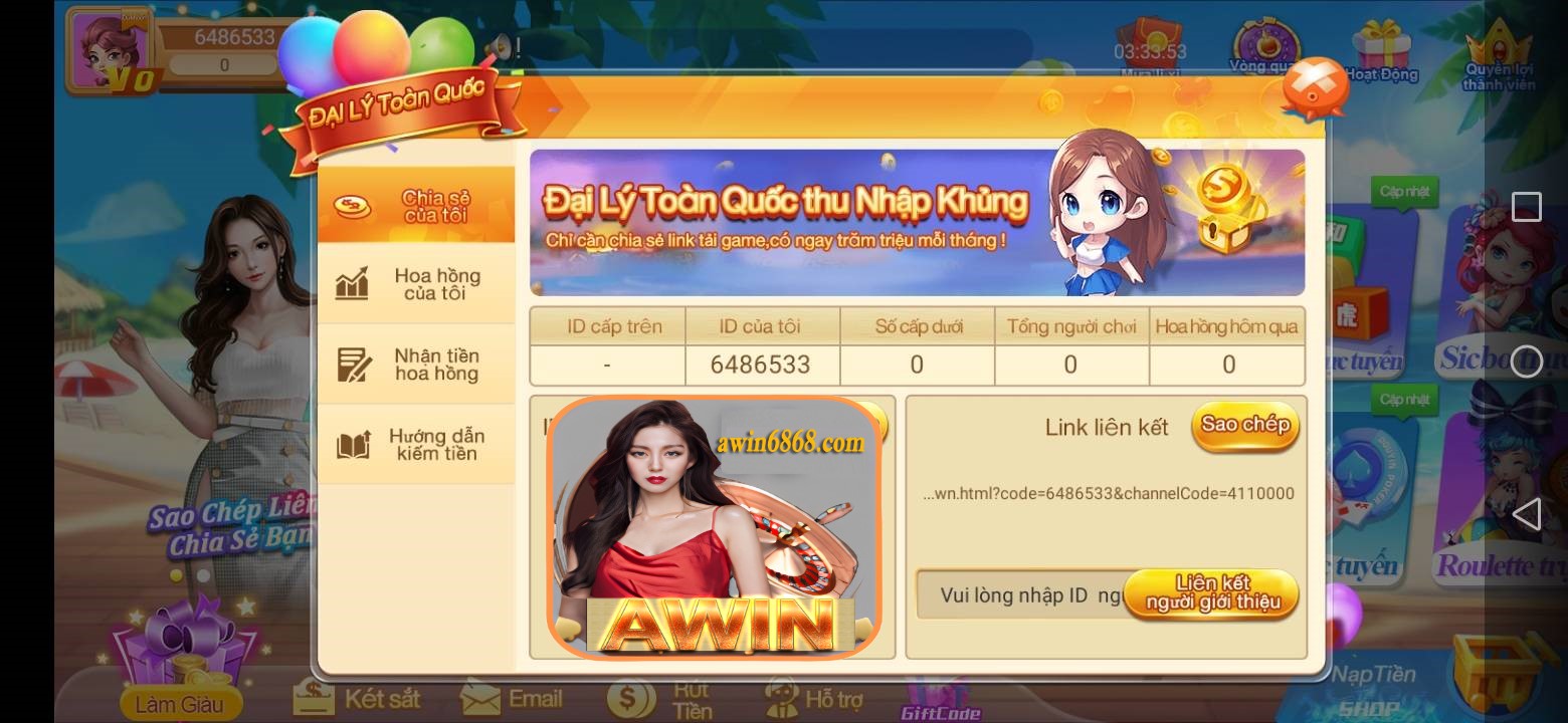 đại lý game bài awin