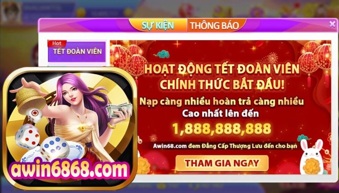 Sự kiện hoạt động tết đoàn viên 2022 được tổ chức tại cổng game awin