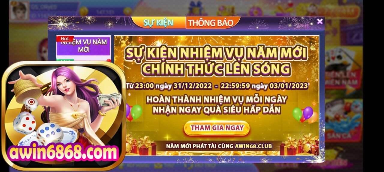 Sự kiện Nhiệm Vụ Năm Mới 2023 Tại Awin Chính Thức Lên Sóng